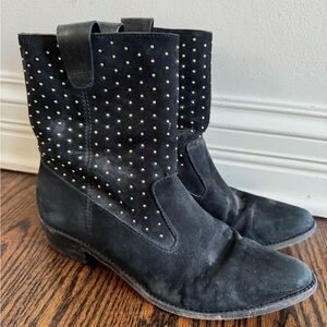 Rebecca Minkoff Black Studded Ankle Booties